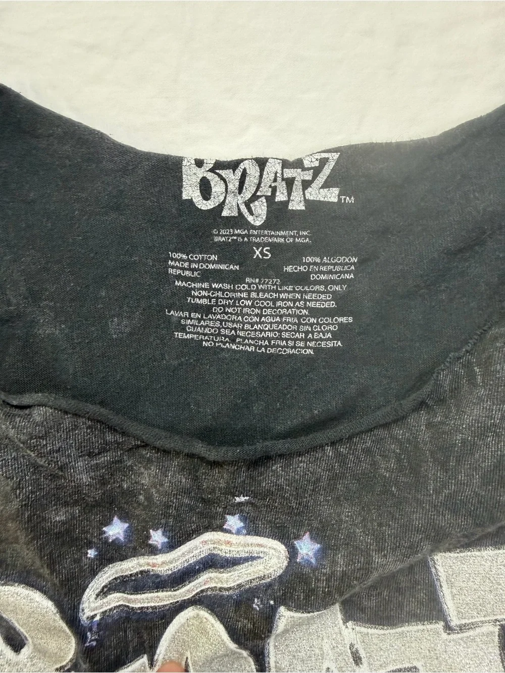 Bratz 20th Anniversary Girls Graphic Tee - Black